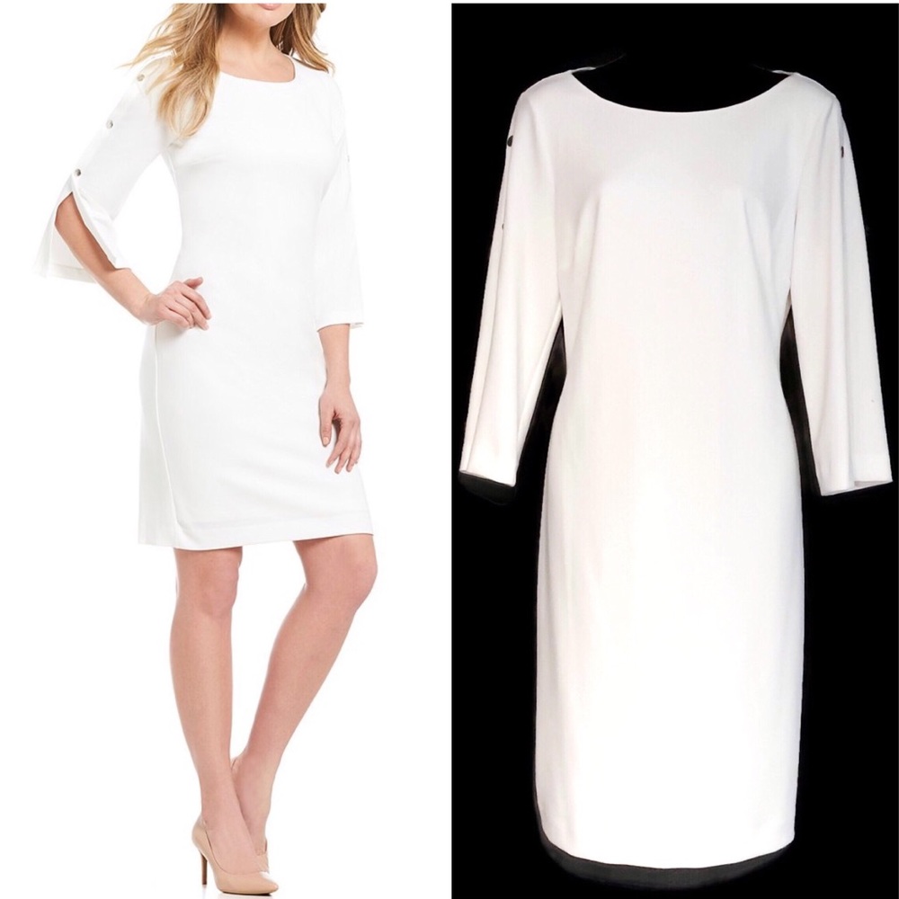 NWT Preston & York Ivory Petra Sheath Dress Sz 8